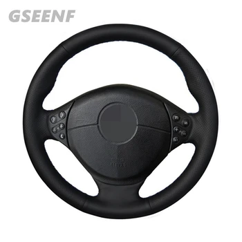 

Car Steering Wheel Cover For BMW E46 3 Series 1999-2005 E39 5 Series 1999-2003 E53 X5 2000-2006 E36 Black DIY Artificial Leather