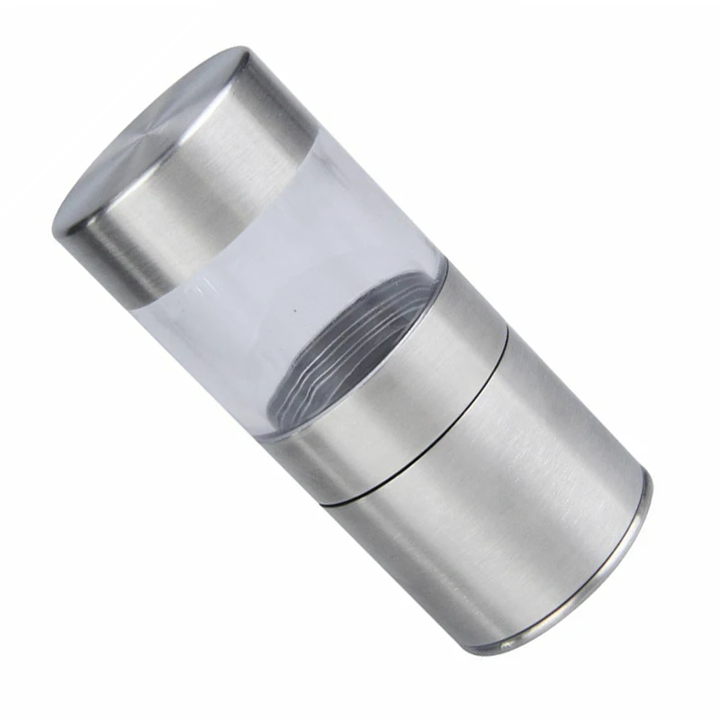 Manual Stainless Steel Salt Pepper Mill Grinder Muller Kitchen Tool Portable Wear-resistant And Corrosion-resistant