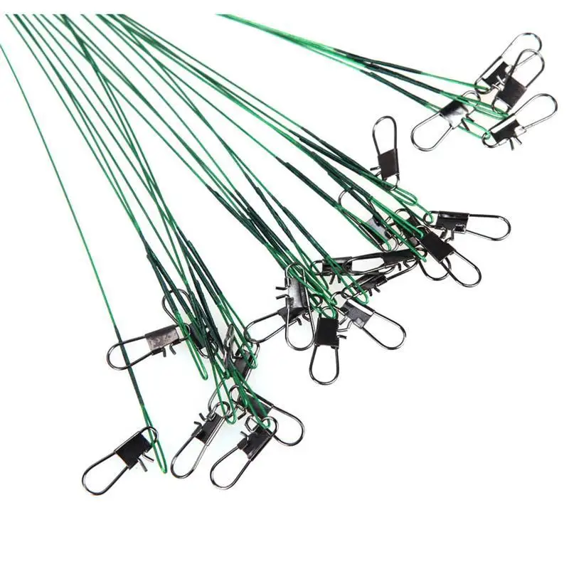 

60 Lure Leader Line Fishing Gear Tensile fang yao xian with Brooch Connecting Ring 15/20/25 Cm Fishing Line Accessories