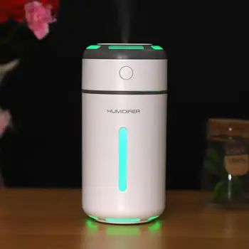 

Portable Ultrasonic Humidifier Diffuser 7 Colors LED Light with USB Cable Car Office Ultrasonic Mist Maker