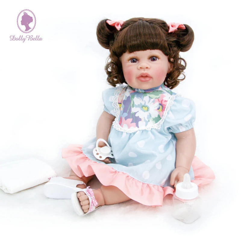 50 см Силиконовая голова руки и ноги с одеждой тела реалистичные Reborn Baby лучшая виниловая кукла предназначена для коллекционеров Deeply Belie - Цвет: Зеленый