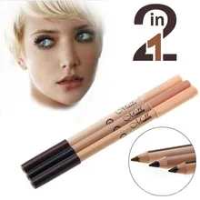 2 шт. 2 в 1 Профессиональный макияж карандаш для бровей цветной корректор двухсторонний водостойкий консилер макияж бровей косметический карандаш
