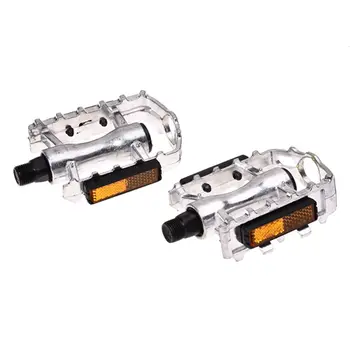

1 Pair MTB Aluminium Alloy Mountain Bike Bicycle Cycling 9/16" Pedals Flat-Silver