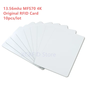 NFC 13.56mhz RFID 클래식 S70 4K 메모리 ISO14443A RF 스마트 IC 칩 카드, 출입 통제 시스템용 10 개