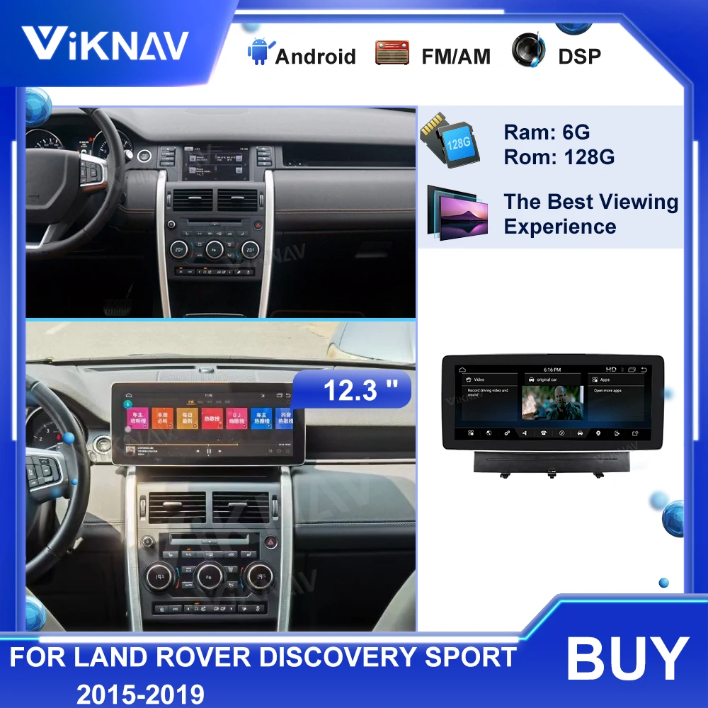 

Android Car Radio for Land Rover Discovery Sport 2015 2016 2017 2018 2019 Car stereo receiver touch screen GPS navigation
