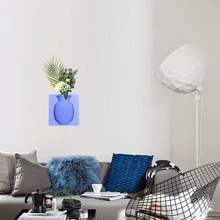 1 шт. силиконовые липкие настенные вазы контейнер для украшения дома Красочные уличные чайники ручной работы Мягкие Цветочные Бутылки