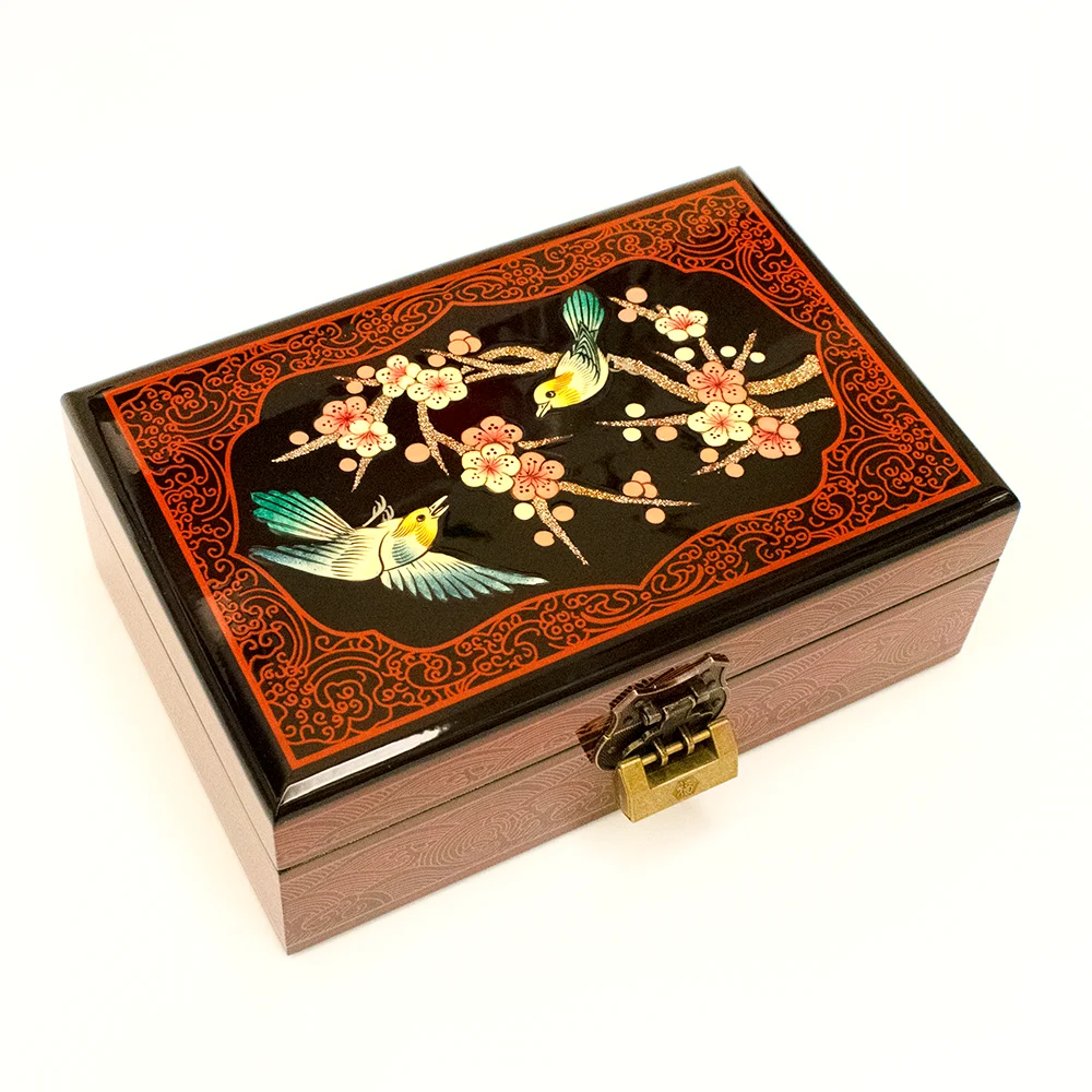 Handmade Wooden Jewelry Box of Chinese Classical Aesthetics