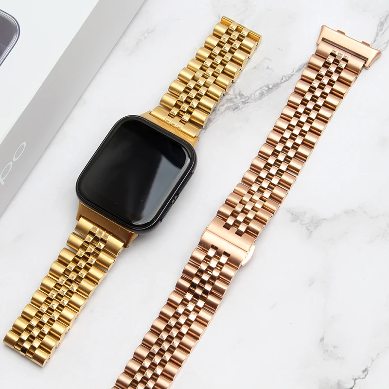 Stainless Steel Band For OPPO Watch Strap 46mm Band Replacement Bracelet for oppo watch 41MM 46MM band accessories wristband