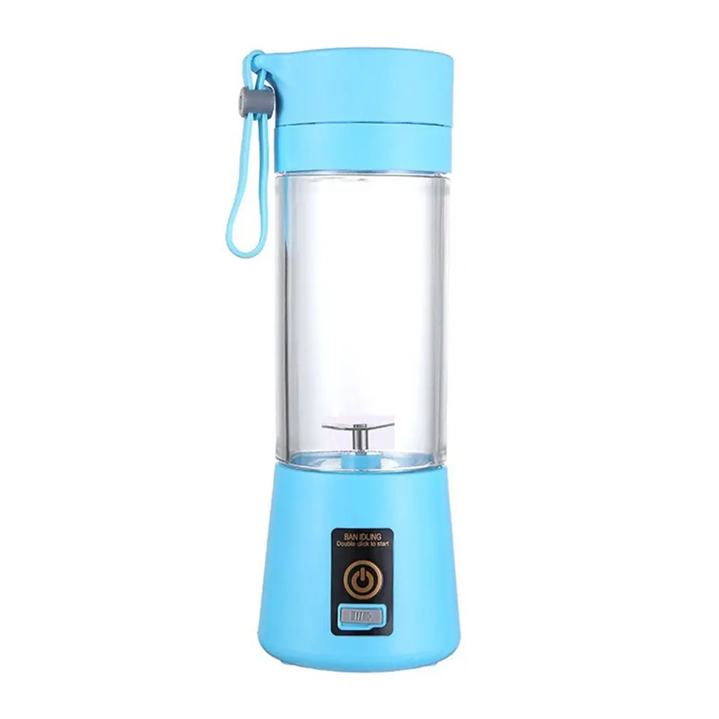 Portable Blender USB Mixer Two Blades Electric Juicer Machine Smoothie Blender Mini Food Processor Personal Lemon Squeezer portable fan for makita 18v lithium ion battery fan with 9w led work light personal handheld operated fan with hook for camping