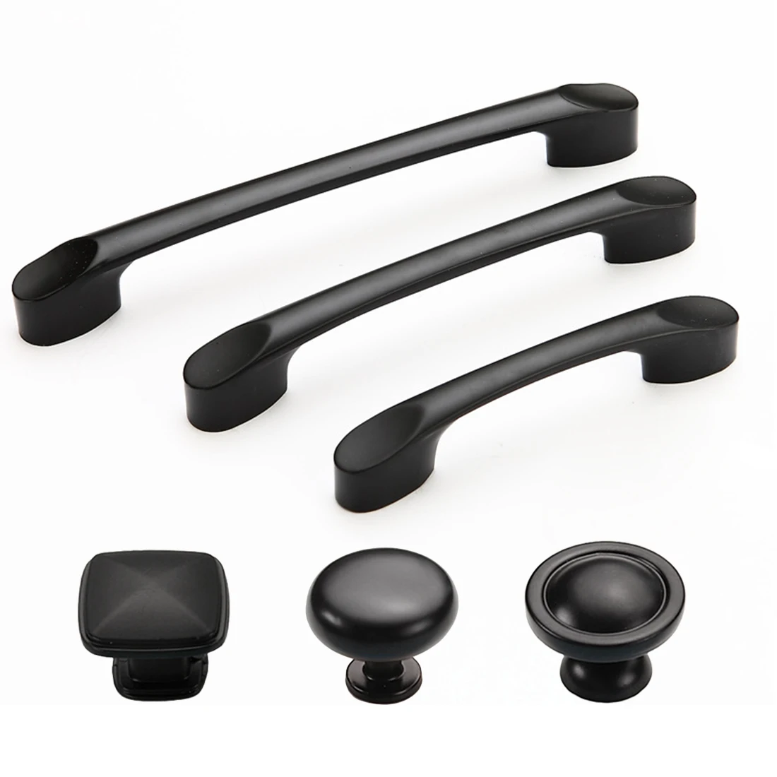 Ручка двери шкафа из алюминиевого сплава матовая черная ручка шкафа ...