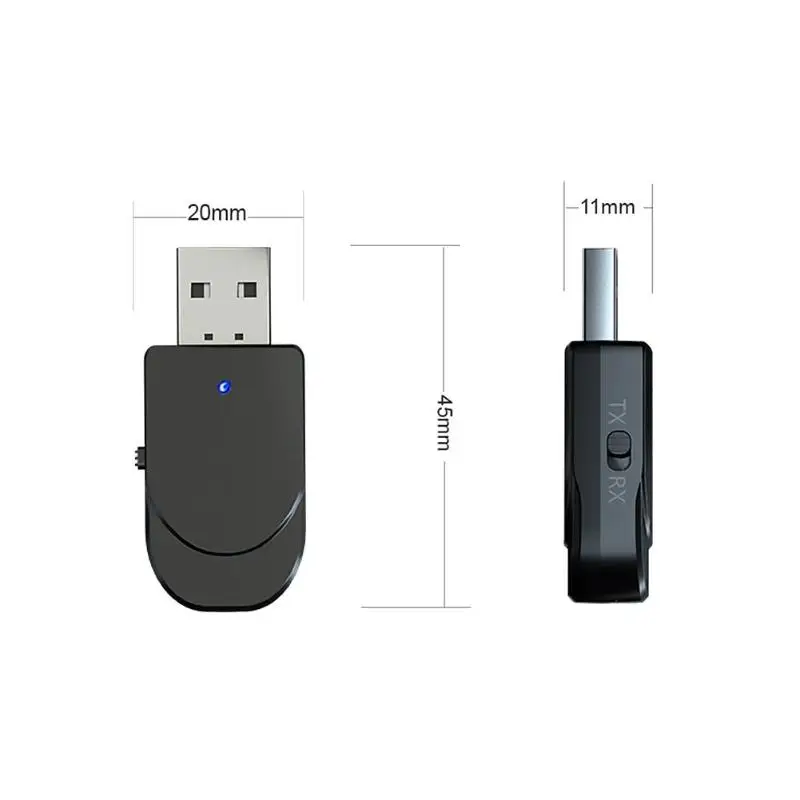 Новая одежда для маленькой девочки 2 в 1 Bluetooth передатчик и приемник USB AUX 3,5 мм стерео Музыка Аудио KN330 Беспроводной адаптер с кабель со штыревыми соединителями на обоих концах для подключения аудио кабель