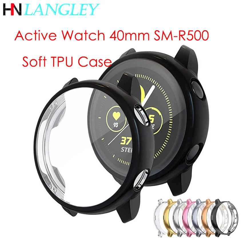 Совместимый с Samsung Galaxy Watch Активный Чехол Мягкий ТПУ бампер полная защита экрана