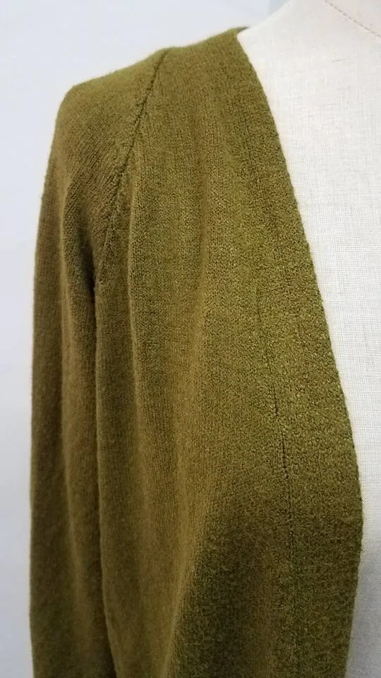 Women's sweater long solid color large pocket knit cardigan sweater