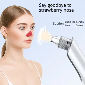 

Blackhead Remover Vacuum Cleaner Face USB Charging Clean Pores Facial Skin Button Remover Care Tools Whitening and Rejuvenating