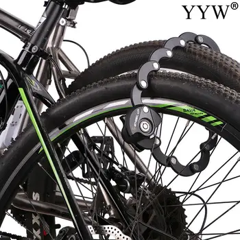 

Foldable Hamburger Round Lock 3 Keys Anti-Theft Bike Lock Heavy Duty Chain Cable Padlock Motorcycle Safety Alloy Locks