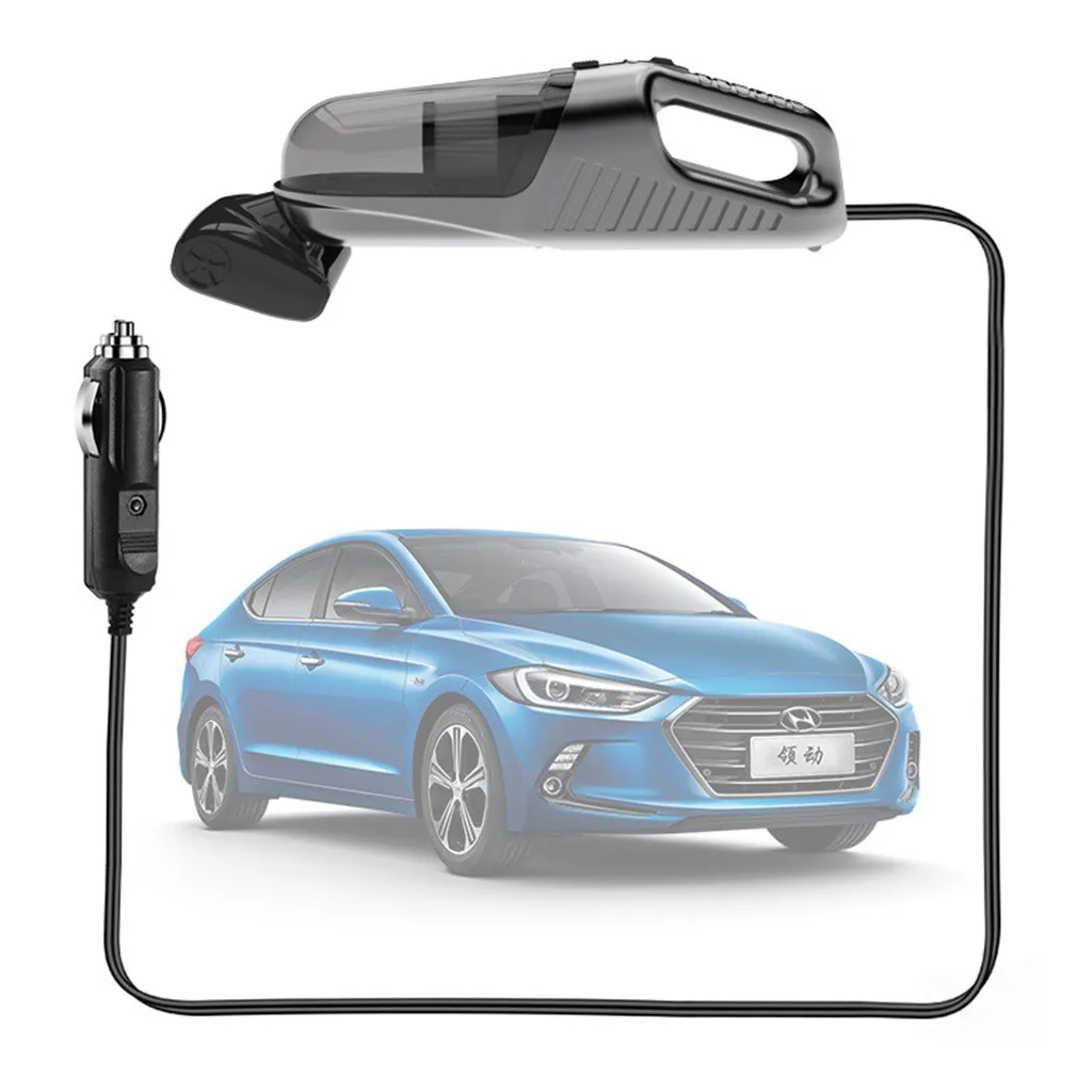 DC 12V 90w мощный автомобильный пылесос с 4000Pa более сильным всасыванием для автомобиля быстро впитывает пролитую жидкость внутри автомобиля