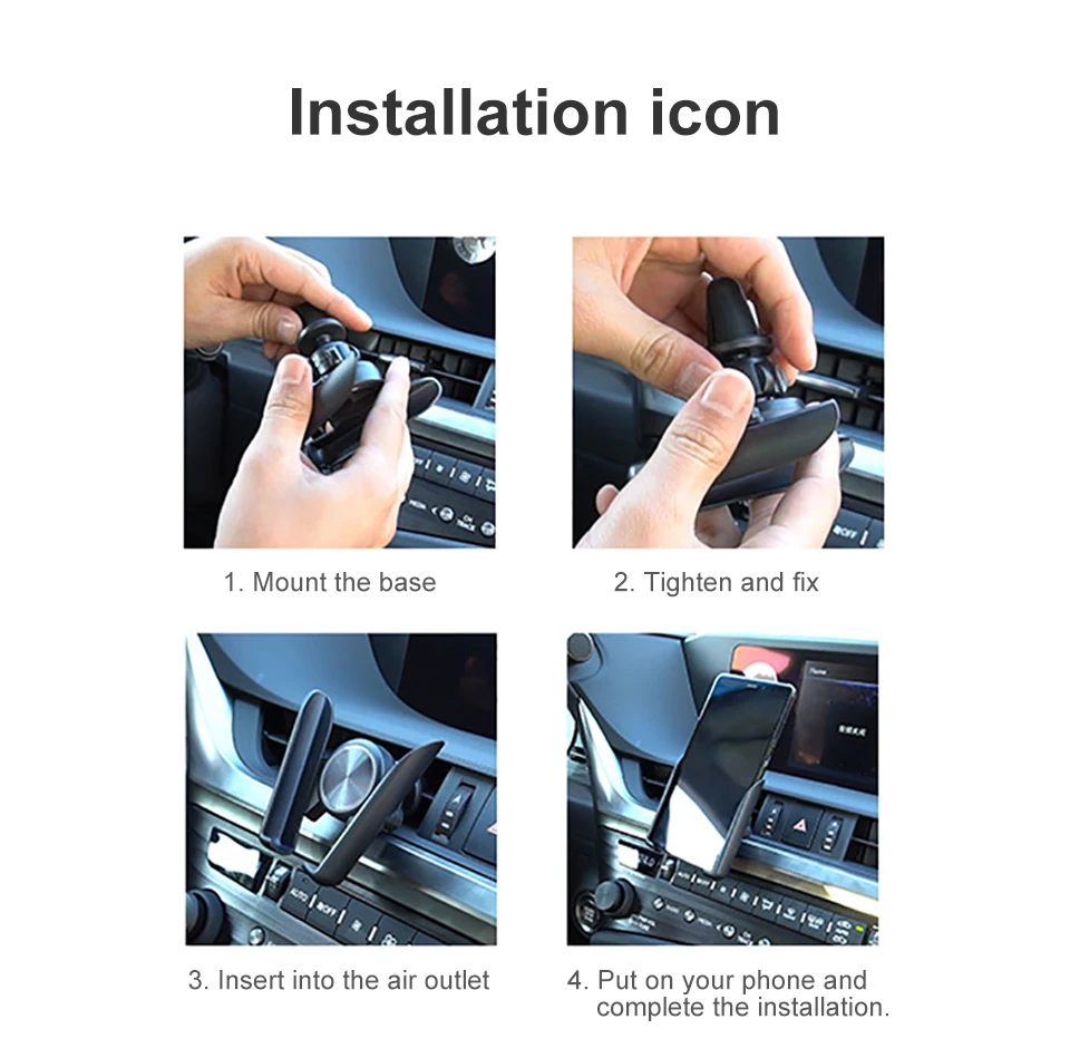 AOSHIKE 360 Rotable Air Vent Magnetic Holder for Mobile Phone in Car GPS Navigation Universal Bracket Stand Magnet Car Phone