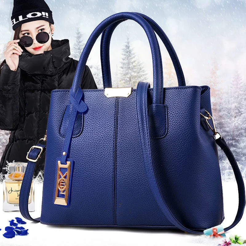 High Quality Women Bag PU Leather Handbags Ladies 