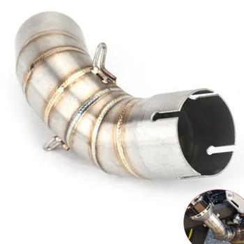 

Z900 Motorcycle Exhaust Middle Pipe Connection Link Pipe Round 51mm Muffler Slip On For Kawasaki Z900 Ninja900 Without Exhaust