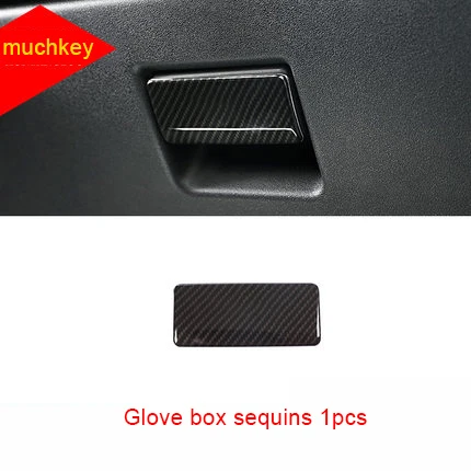 Glove box sequins Для Land Rover Range Rover Aurora 2012- карбоновое волокно для салона автомобиля AC vent стеклянный подъемный Корпус зеркала заднего вида литья отделка - Цвет: Glove box sequins