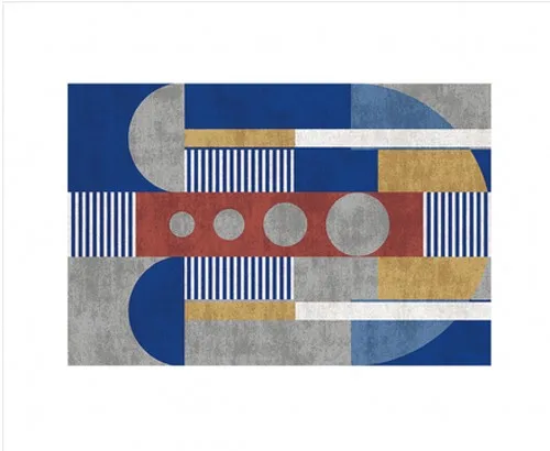 8mm printed rug INS популярный современный геометрический напольный коврик, легкий уход за волосами, ковер с принтом, домашний декоративный ковер для гостиной - Цвет: 8mm printed rug