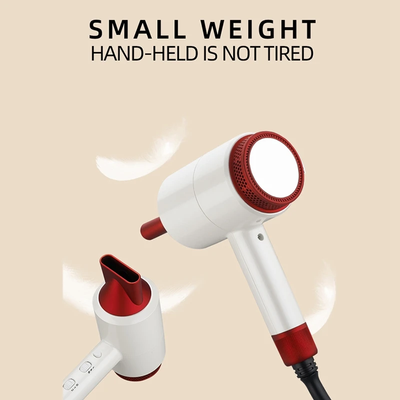 1800 Вт термостатический фен с отрицательными ионами для профессионального фена, мощный электрический фен с зеркалом, штепсельная вилка европейского стандарта