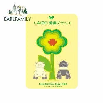 

EARLFAMILY 13cm x 9.4cm For Aibo Motorcycle Car Stickers Vinyl Material Decal 3D Custom Printing Scratch-proof Waterproof Decor