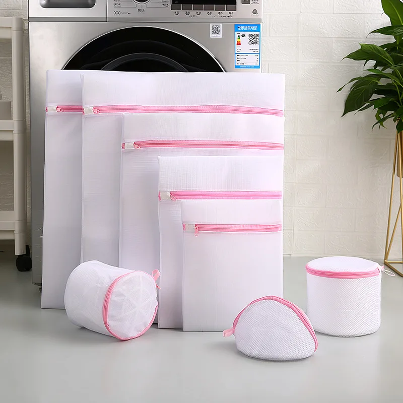 Household Dirty Laundry Bag Folding Mesh Clothes Organizer Bags Washing Underwear Bra Socks Wash Kits Useful Washing Machine Bag laundry bag clothes washing bag underwear washing bag bra washing bag