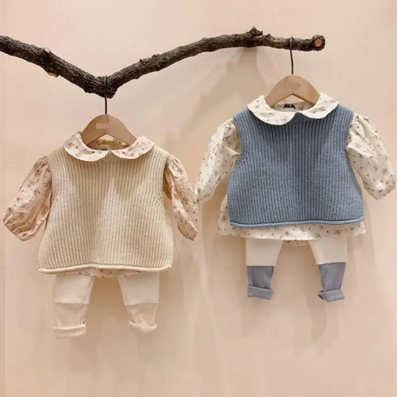 Toddler Baby Boys Girls Sleeveless Knit Pullover Vest Sweater