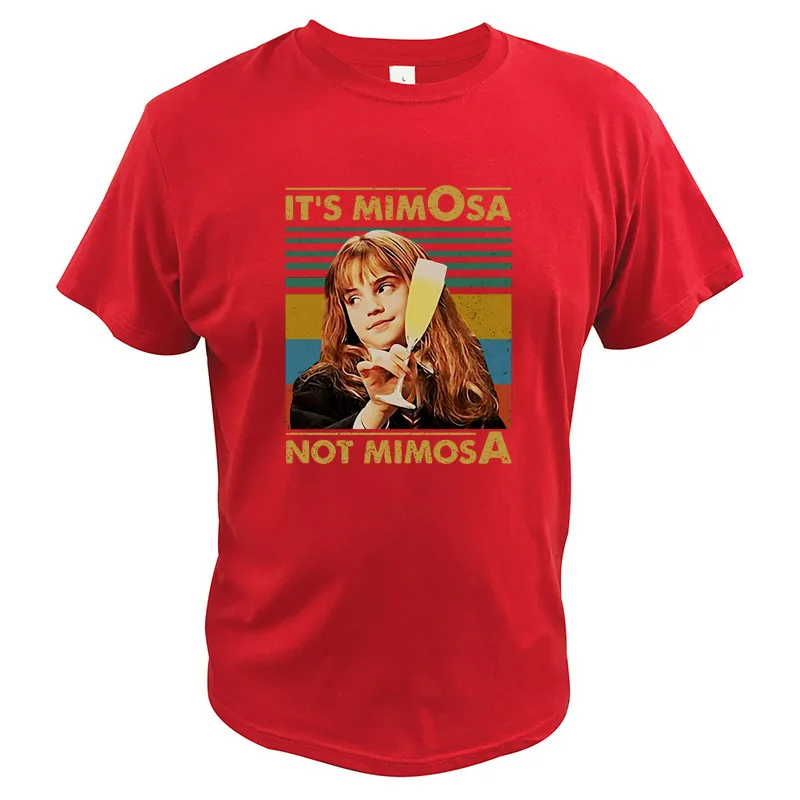 Хлопковая футболка It's Mimosa Not Mimosa, забавная футболка с надписью «Harry Lovers Hermi-one», топы для фитнеса, европейские размеры