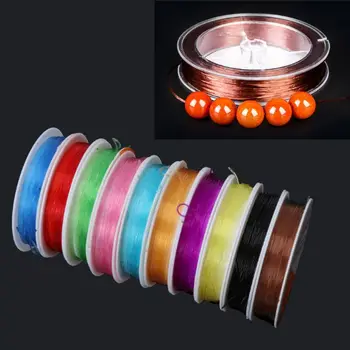 

10 Rolls Elastic Crystal Stretch Polyester Threads Beading String Cord for Bracelet Necklace Jewelry Making 10m per Roll