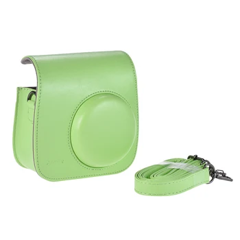 

PU Instant Camera Case Bag with Strap for Fujifilm Instax Mini 9/8/8+/8s Lime Green