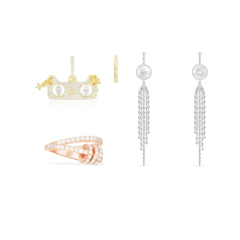 

2020 Fashion New Hot Sale Mother-of-pearl Silver Starry Single Ear Ring Series Earrings Female Charm Party Birthday Gift