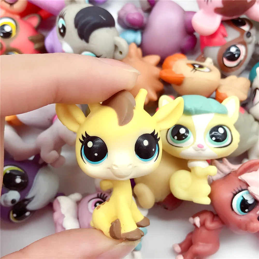 

10pcs/lot LPS Pet Shop Figure Toys Kitty unicorn Dog Animal Action Toy Collection Rare Glam Kids Toy Gift
