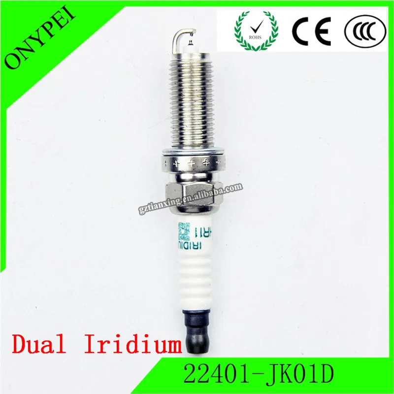 6 шт 22401-JK01D FXE24HR11 двойной иридиевая Свеча зажигания для Nissan 370Z Infiniti Q70 QX50 3,7 FXE24HR-11 3457 22401 JK01D 22401JK01D
