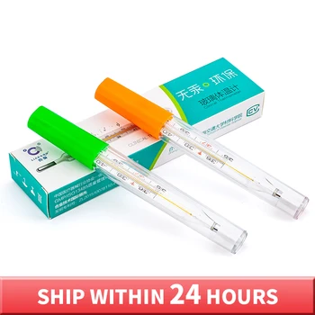 

1 PCS Medical Non-Mercury Thermometer Home Medical Large Screen Non-Mercury Glass Thermometer Body Fever Thermometer Measuring