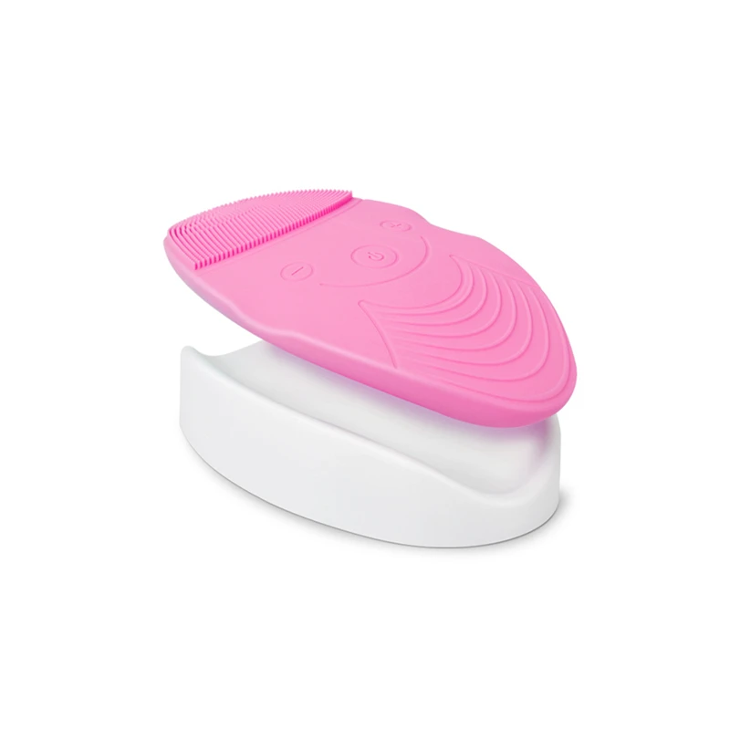 

Waterproof Silicone Facial Cleansing Brush Electric Wireless Charging Sonic Deep Cleaning Face Brush Skin Care Pore Cleanser 45