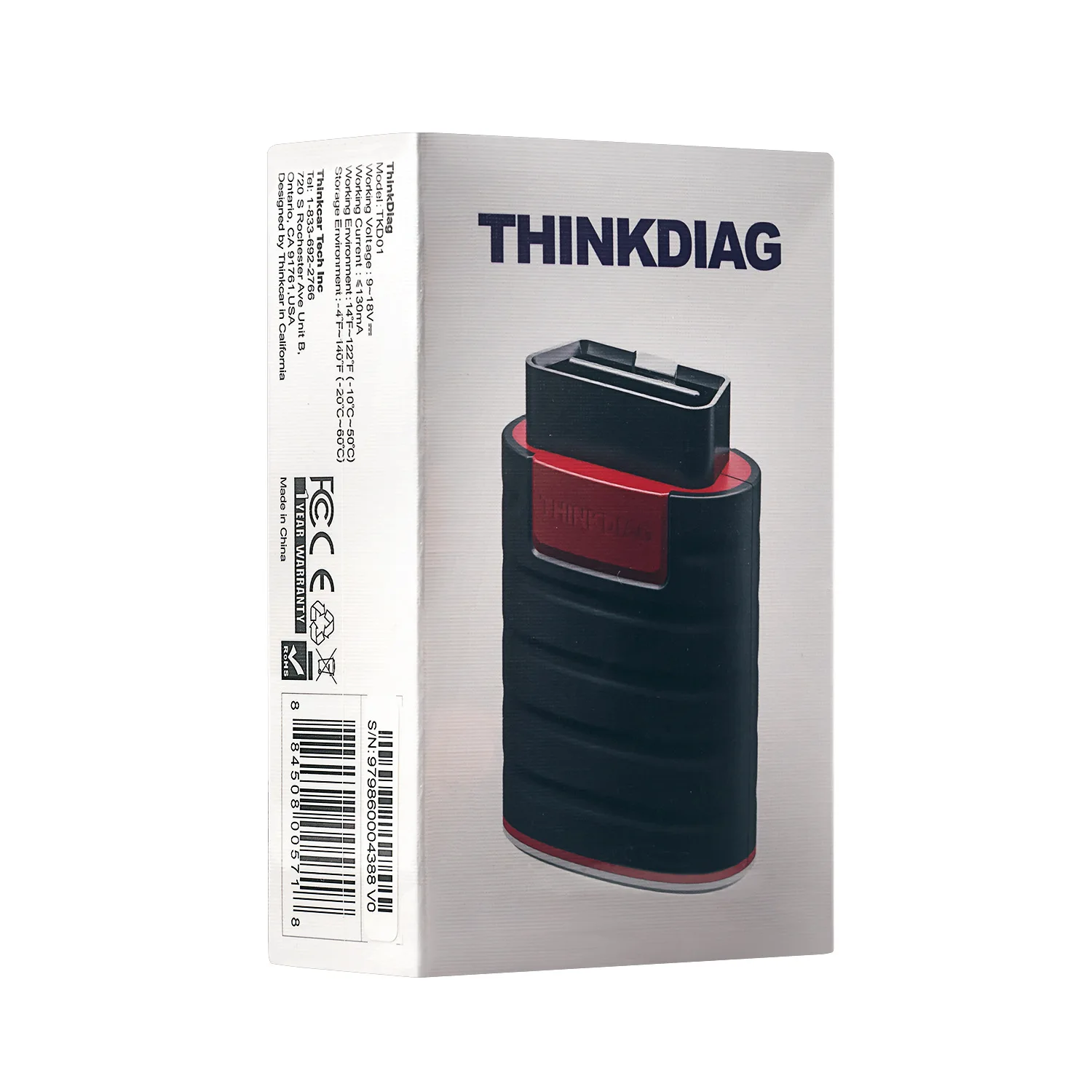 Диагностический сканер ThinkDiag OBDII с поддержкой Bluetooth и диагностическим прибором| |