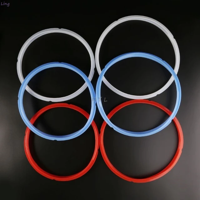 3 Pcs Silicone Gasket Seal Rings for 3, 6 or 8 Qt Instant Pot  White/Green/Black