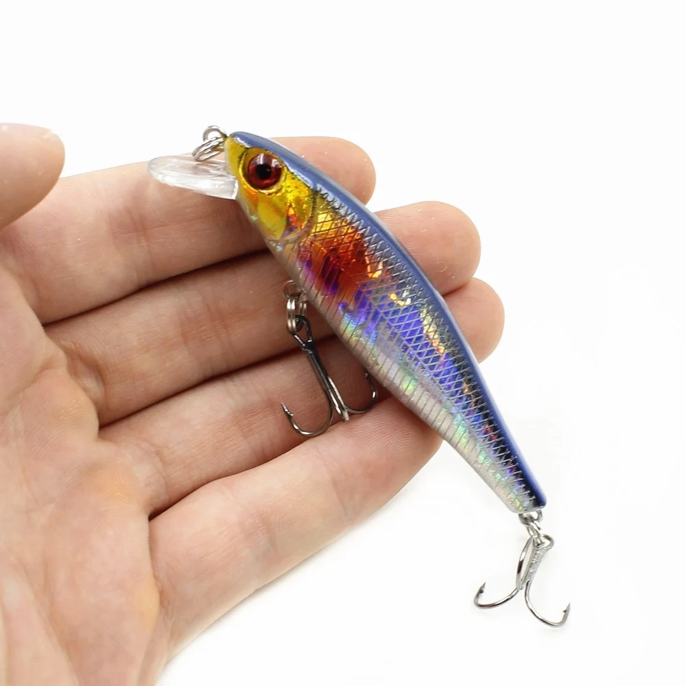 1 шт./лот 9 2 г см рыболовные приманки Minnow жесткие воблеры Crankbait 3D глаза пластиковые