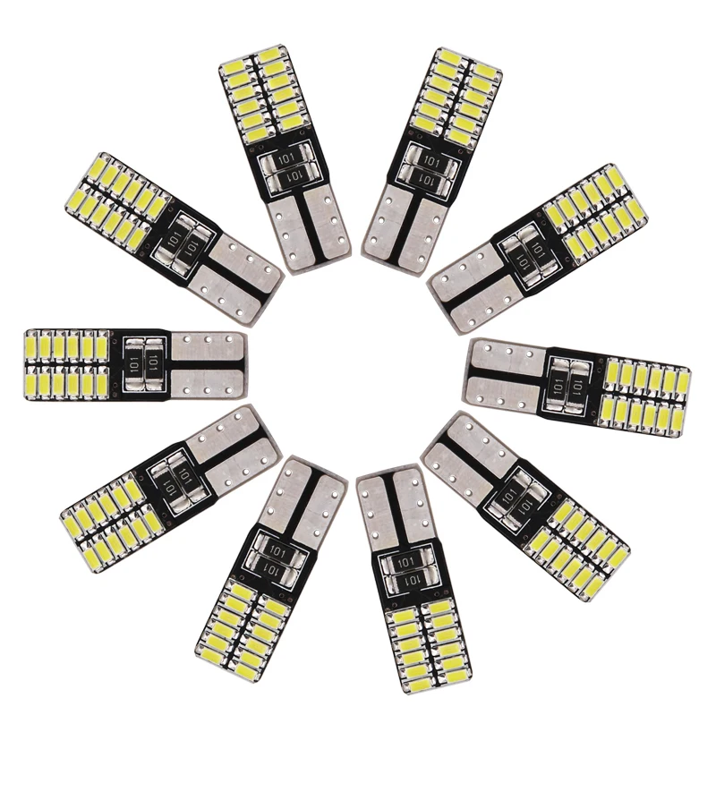 1 шт. Авто W5W светодиодный T10 194 168 Canbus 24 smd светодиодный светильник Автомобильная Передняя Боковая дверь вежливое номерное знак светодиодный свет лампы 12 В автомобильный Стайлинг