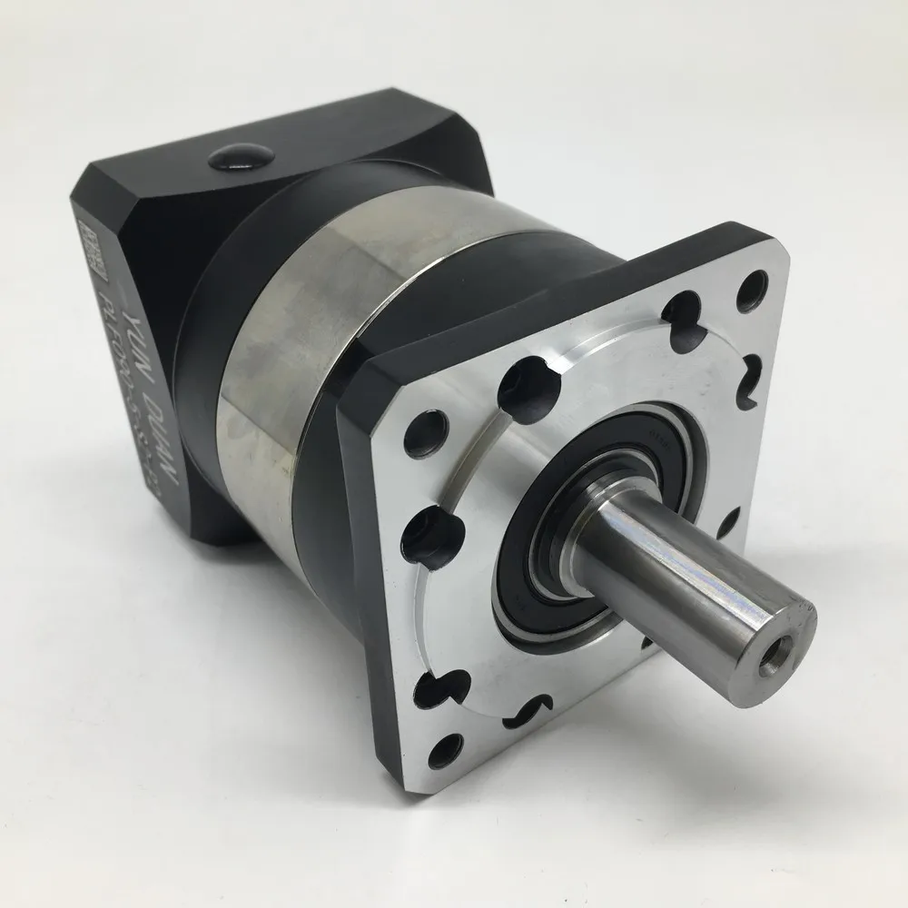 Planetary Reducer High Precision 50:1 NEMA32 80mm Planetary Reducer Speed Ratio 50 Gearbox Reducer 6000rpm for 750W Servo Motor CNC