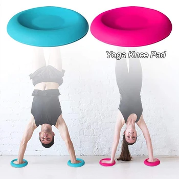 

2pcs/lot Fitness Yoga Knee Pad Portable Disc Protective Pad Protection Kneeling Mat Silicon Thick Non-Slip Design Yoga Knee Pads