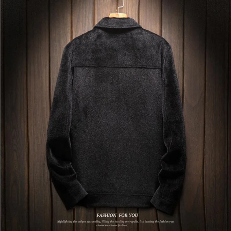 Popular 2019 NEW Men Winter Warm Trench Double woollen cloth Coat Slim Fit Casual Reefer Jackets Solid lapel leisure Peacoat parka 5XL