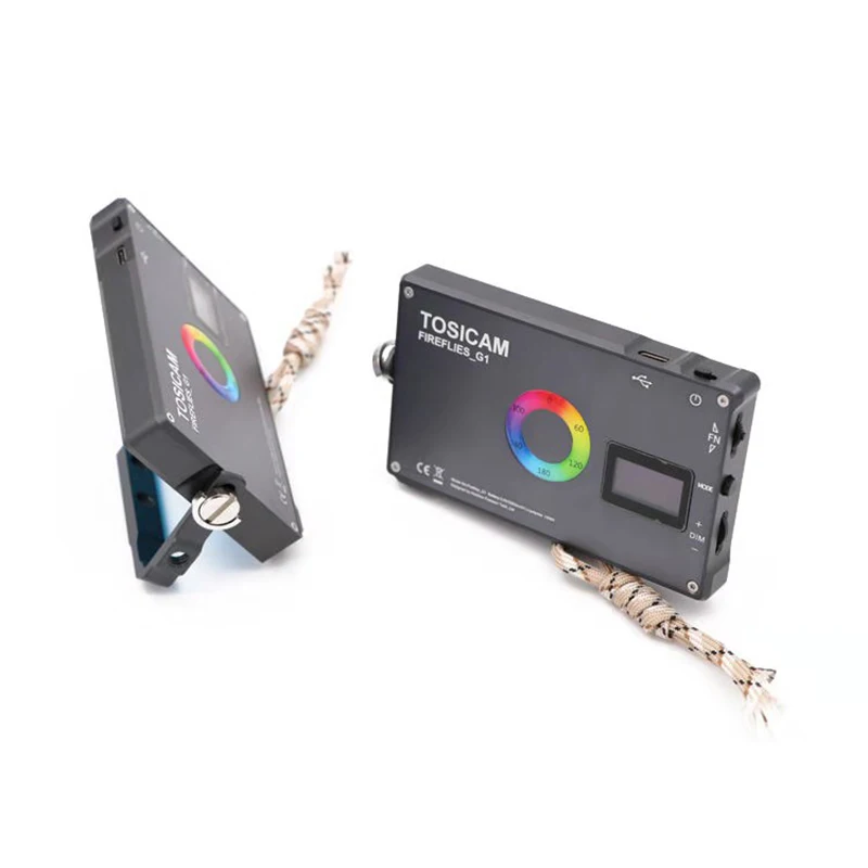 

2400K-10000K Full Color Dimmable RGB LED Video Light Photography Lighting with Cold Shoe Adjustable Bracket Mount