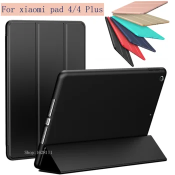 

For Xiao Mi Pad 4 Plus / Pad4 Smart Case Tablet Silicone PU Leather Cover Flip Mi 4 Sleeve 8 "/10.1" Full Sleeve Protector shell
