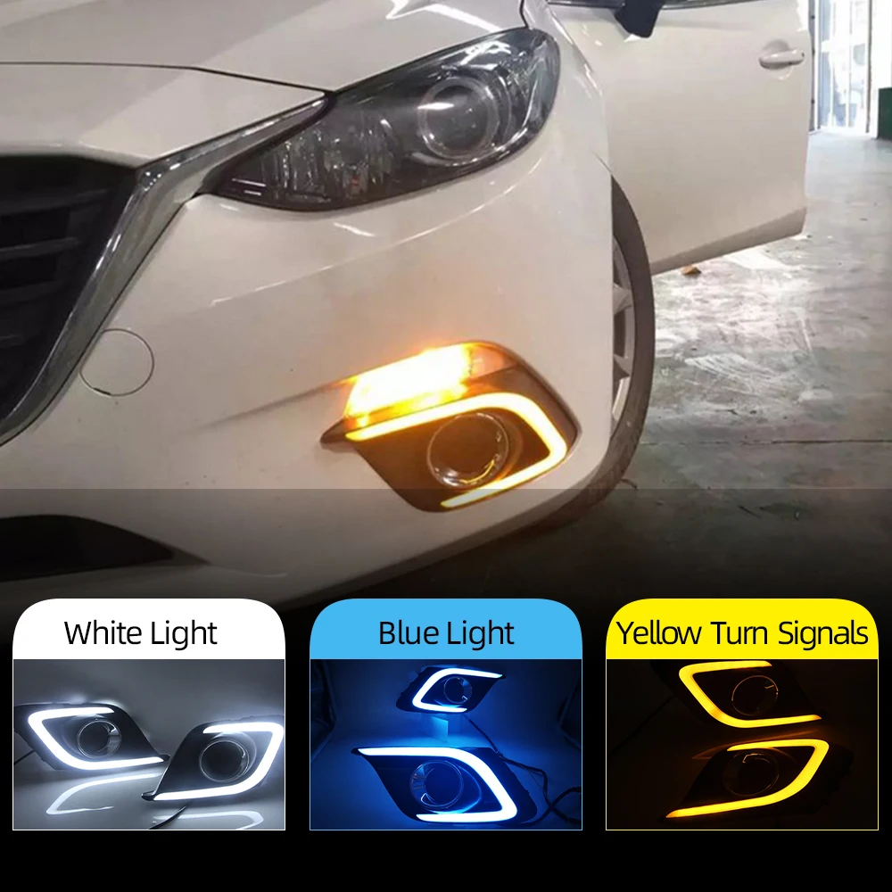 Автомобильная проблесковая 1 пара светодиодный DRL Габаритные огни дневного света