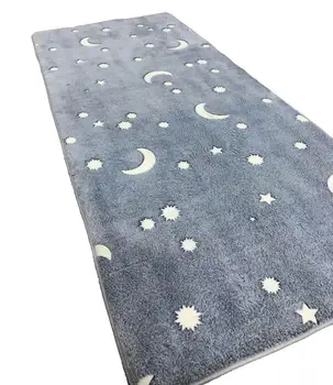 

2020 Living room bedroom room luminous non-slip carpet floor mat Halloween decoration ghost spider web pumpkin luminous rugs