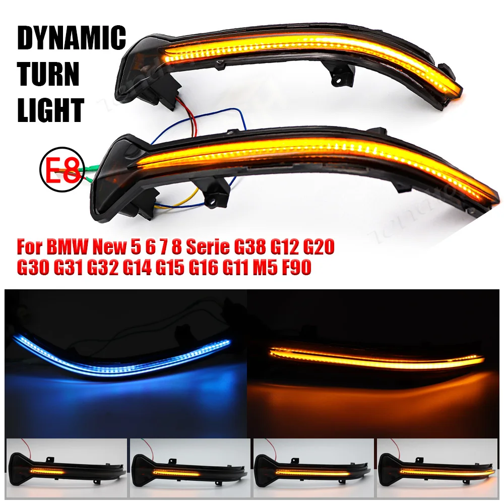 

For BMW New 5 6 7 8 Series G38 G12 G20 G30 G31 G32 G14 G15 G16 G11 G12 M5 F90 LED Mirror Dynamic Indicator Turn Signal Light