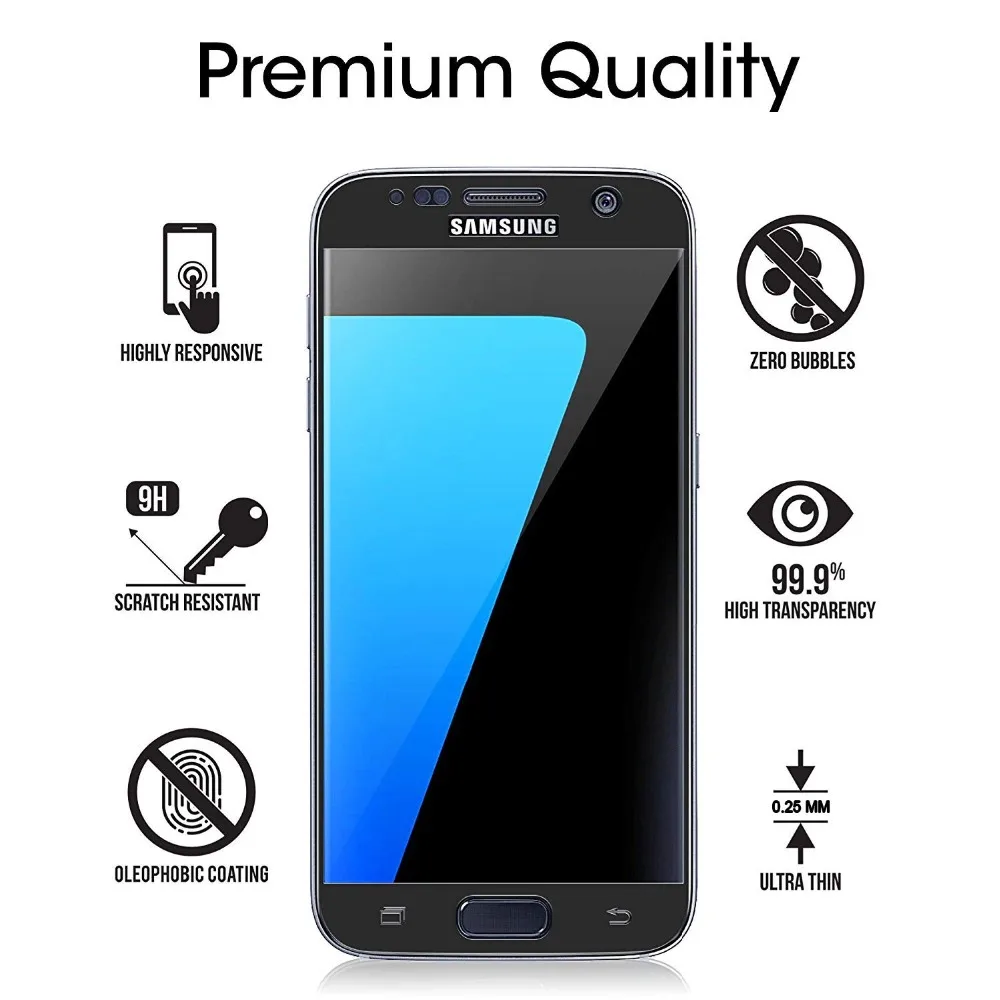 9H 3D полное покрытие стекло для SAMSUNG Galaxy S7 закаленное гарантия Защитная пленка